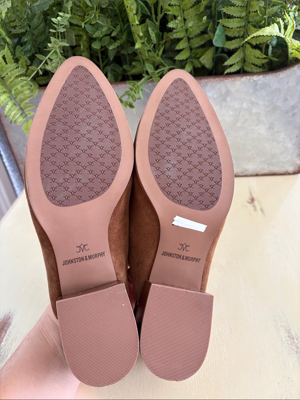 Johnston & Murphy Trista Suede Mules Brown Leather Slip-On Women’s Size 11 - Picture 6 of 8